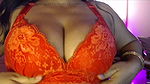 Desi sexy Bhabhi shows big boobs through bra and does nipple rubbing