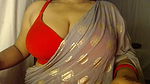 Desi hot red bra girl has fun by showing her boobs