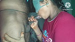 Andhra Telugu aunty soking saving coke in mouth