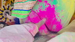 Father-in-law and Daughter-in-law’s Color Rallies, Holi Sex