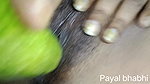 Desi sexy bhabhi is having that fun with cucumber