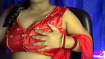 Desi Hot Bhabhi Is Touching Boobs in Bra by Opening Cloth for Self Sex