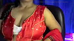 Desi Hot Bhabhi Is Touching Boobs in Bra by Opening Cloth for Self Sex