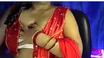 Desi Hot Bhabhi Is Touching Boobs in Bra by Opening Cloth for Self Sex
