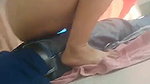 Desi Riding neighbor whiel talking with mom