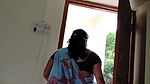 Desi bhabhi Saree blouse and bra wearing front of devar