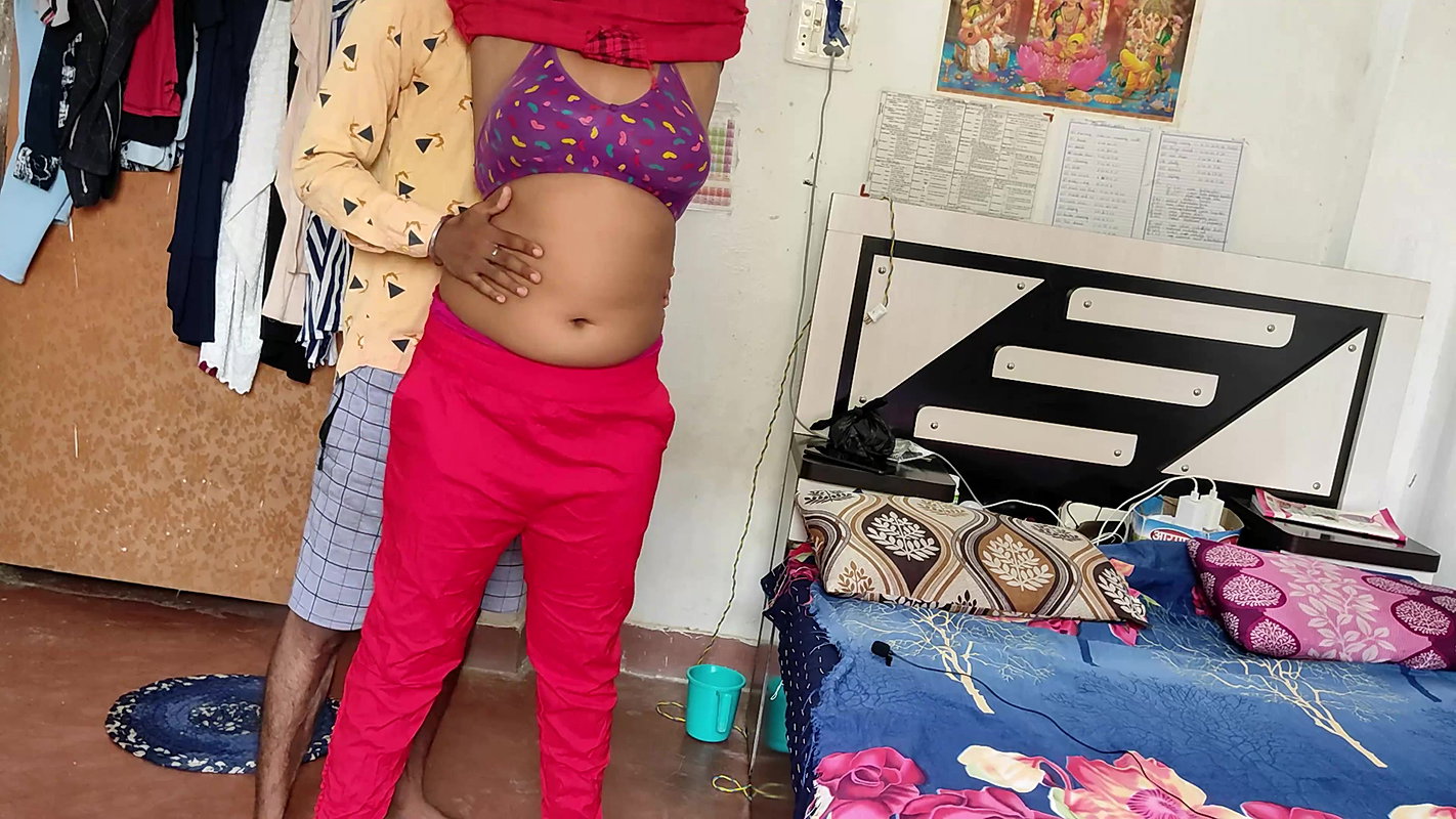 Horny mistress got fucked by servant Suresh with dirty hindi talking