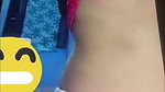 slim girl showing armpit