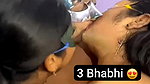 3 bhabhi kiss
