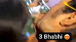 3 bhabhi kiss