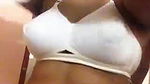 bhabhi in white bra changing top