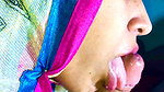 INDIAN MUSLIM HIJAB, colorful deepthroat desi face fuck