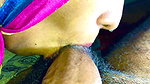 INDIAN MUSLIM HIJAB, colorful deepthroat desi face fuck