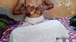 Juicy Bhabhi massaged her breasts, massaged my penis and enjoyed tapping my penis on her breasts