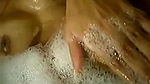 girl fingering in bath tub