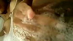 girl fingering in bath tub