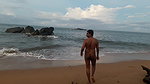 Indian twink nude in public on the beach