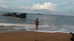 Indian twink nude in public on the beach