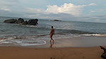 Indian twink nude in public on the beach