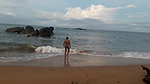 Indian twink nude in public on the beach
