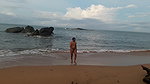 Indian twink nude in public on the beach