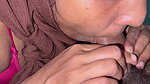 Indian MUSLIM Hijabi girl Accidentally swallow cum Deepthroat blowjob