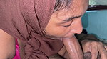 Indian MUSLIM Hijabi girl Accidentally swallow cum Deepthroat blowjob