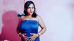indian desi star sanjana calling her boyfriend when she is alone in home