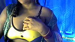 Hot Sexy Lady Bhabhi Showing off Her Lovely Boobs Keeping Her Bra off Her Boobs Under Her Boobs