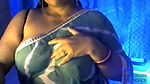 Hot Sexy Lady Bhabhi Showing off Her Lovely Boobs Keeping Her Bra off Her Boobs Under Her Boobs