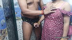 Hot Indian Desi Bhabhi Aishwarya giving handjob. He cum on her panties