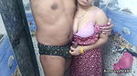 Hot Indian Desi Bhabhi Aishwarya giving handjob. He cum on her panties
