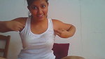Beautiful girl showing