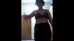 desi hot chubby aunt removing chudi bra and panties and showing her big round milky boobs and pussy