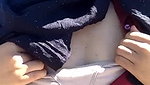 Hijabi collgeGrl Showing Her Puff Boobs to Lover Outdoor
