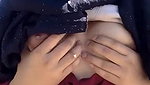 Hijabi collgeGrl Showing Her Puff Boobs to Lover Outdoor