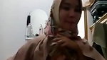 Hijabi Cutie Cutest Boobs show