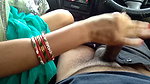 gujarati bhabhi in car with young lover