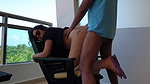 gujarati couple balcony sex