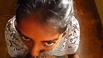 indian amateur in white top blowjob