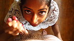 indian amateur in white top blowjob