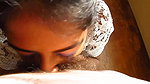 indian amateur in white top blowjob