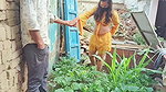 Stepsister went to the field to get vegetables and had sex with her stepbrother there, Outdoor Sex Hindi