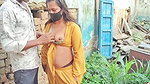 Stepsister went to the field to get vegetables and had sex with her stepbrother there, Outdoor Sex Hindi