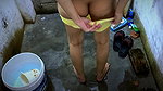 SLIM GIRL Aunty changeing clothes nude video in bathroom