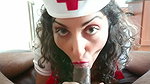 indian wife jill as a sexy nurse sucking patient
