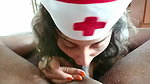indian wife jill as a sexy nurse sucking patient