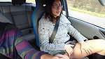 indian wife jill in car fingering