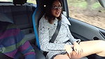 indian wife jill in car fingering