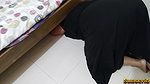 Saudi Big Butt MILF Maid Gets Stuck While Sweeping Under Bed When Her Boss Fucks & Cum Inside Her Pussy – Cowgirl Riding